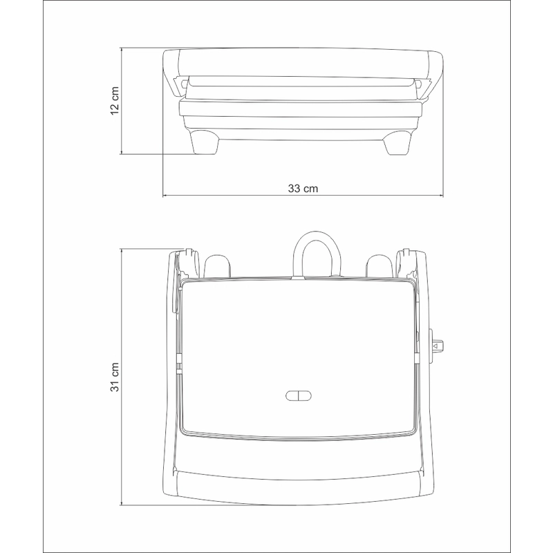 Sanduicheira Tramontina by Breville Express em Aço Inox Fosco com Chapa Flutuante 127 V