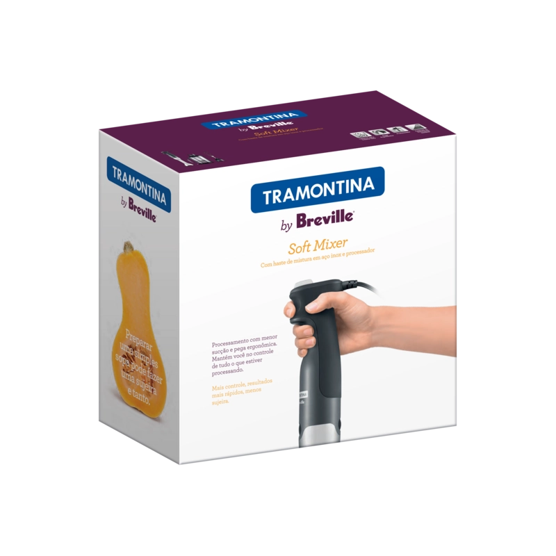Soft Mixer Tramontina by Breville em Aço Inox com Copo 15 Velocidades 220 V