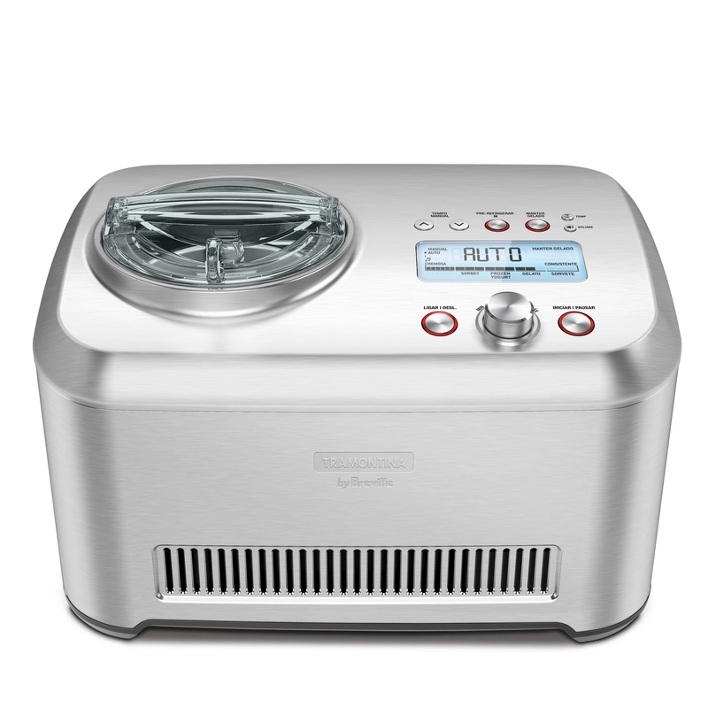 Sorveteira Tramontina by Breville Express em Aço Inox 12 Funções 1 L 127 V