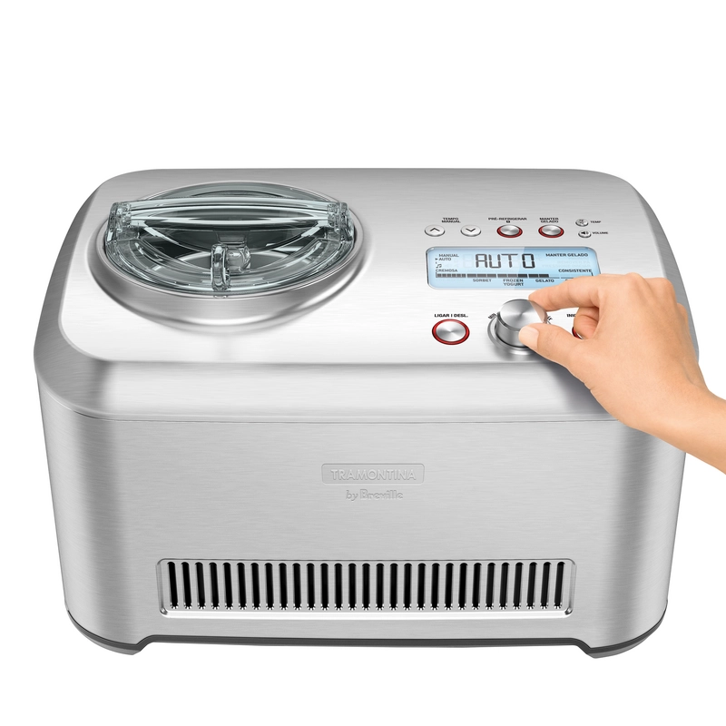 Sorveteira Tramontina by Breville Express em Aço Inox 12 Funções 1 L 127 V