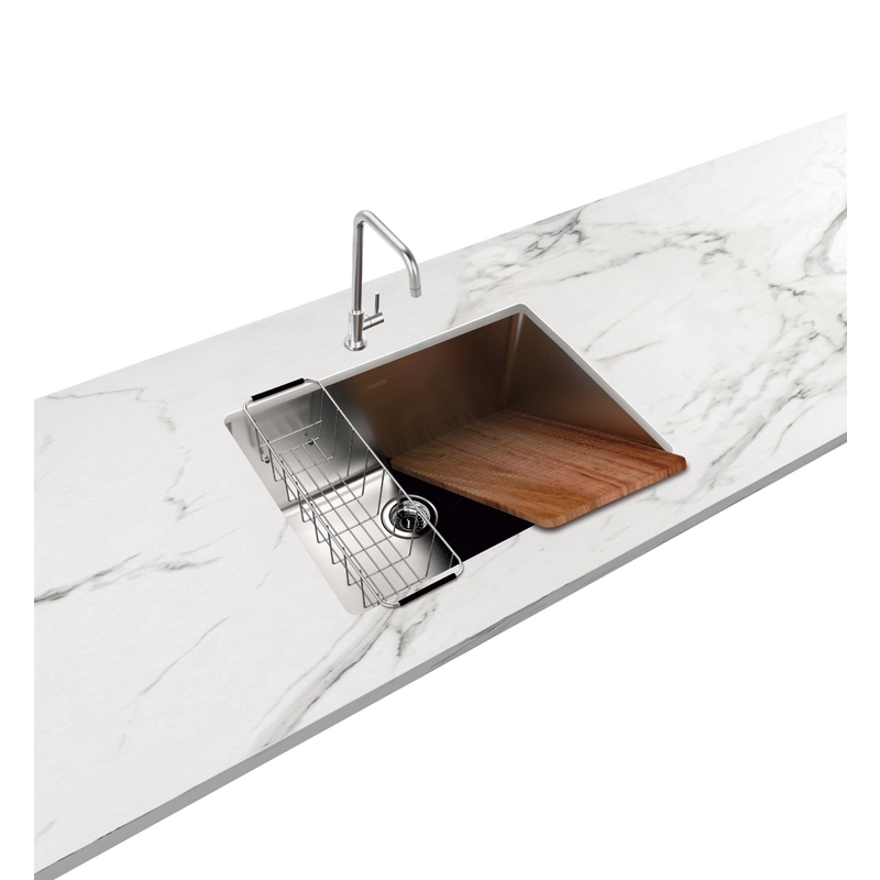 Tanque de embutir Tramontina Jumbo 108 L em Aço Inox 70x50 cm