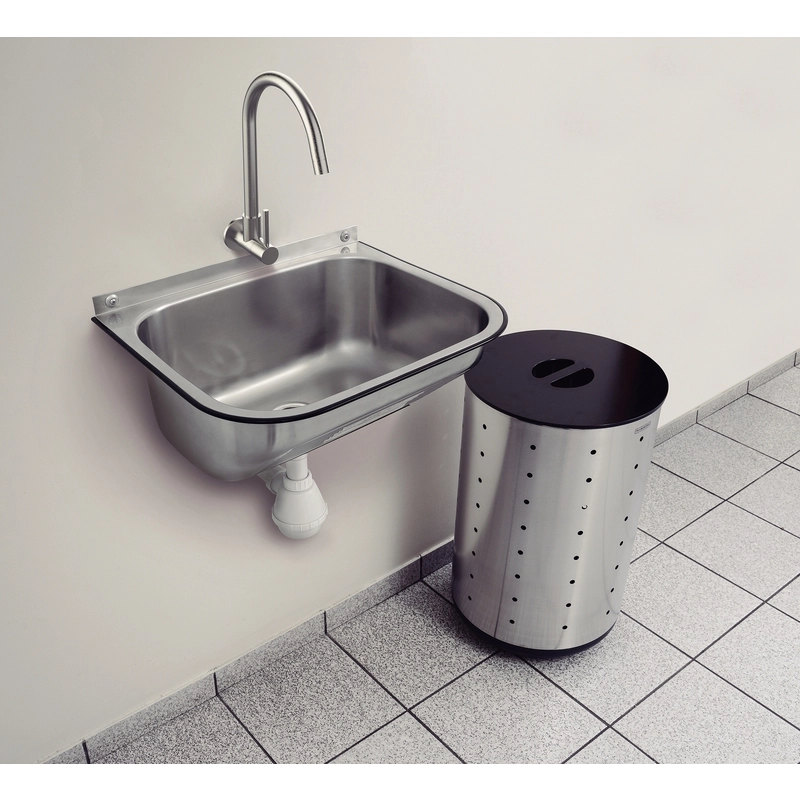 Tanque de Parede Tramontina Hera Wall 34 L em Aço Inox Escovado 50x40 cm
