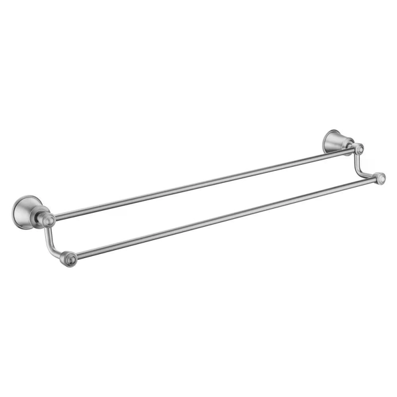 Toalheiro Duplo Ever - Brushed Nickel