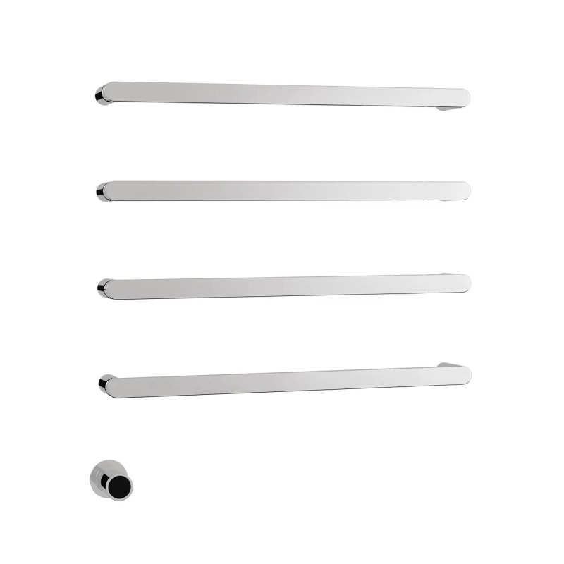 Toalheiro Térmico com Base Embutida - Brushed Nickel