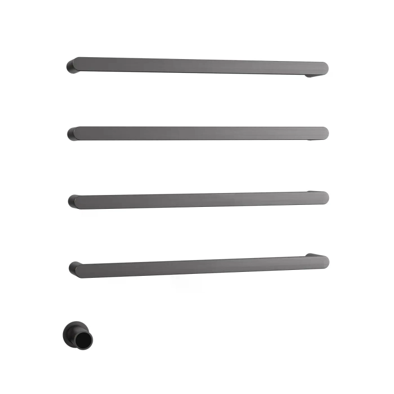 Toalheiro Térmico com Base Embutida - Brushed Nickel