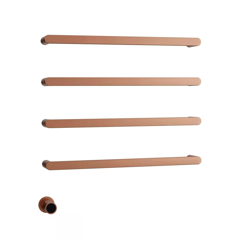 Toalheiro Térmico com Base Embutida - Brushed Rose Gold
