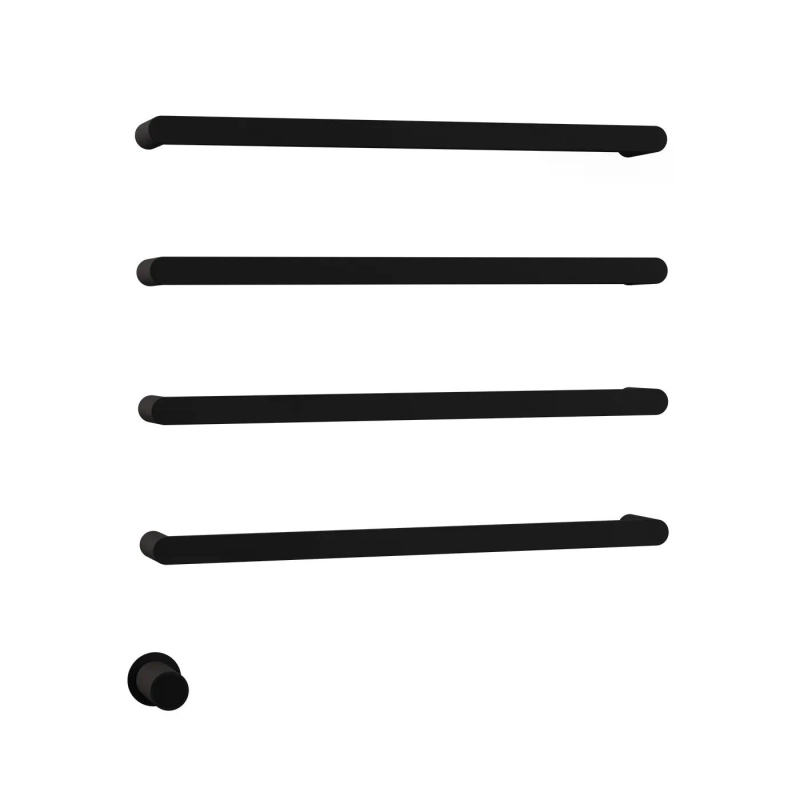 Toalheiro Térmico com Base Embutida - Matt Black