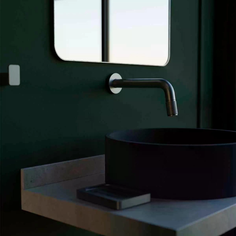 Torneira Fria de Parede para Lavatório Direct Flow - GunMetal