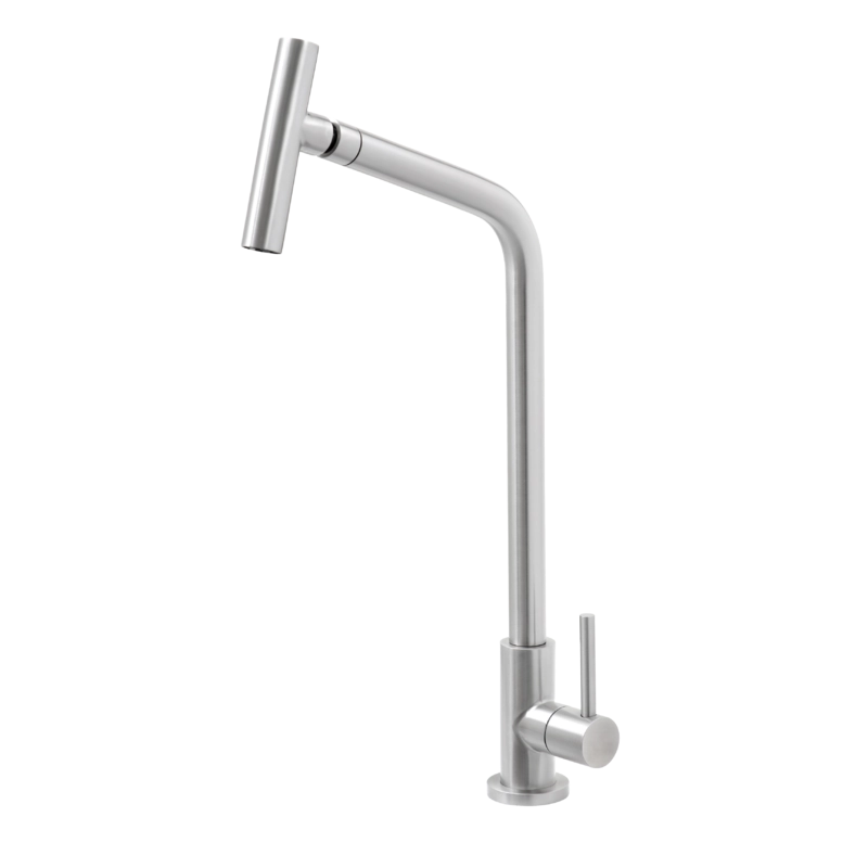 Torneira Versa Tramontina em Aço Inox com Bica Articulada