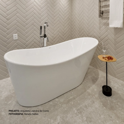 Banheira Atlântida Glossy White