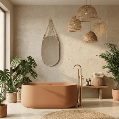 Banheira Camburi Soft Terracota (Fosca Colorida)