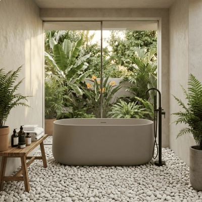 Banheira Camburi Warm Grey (Fosca Colorida)