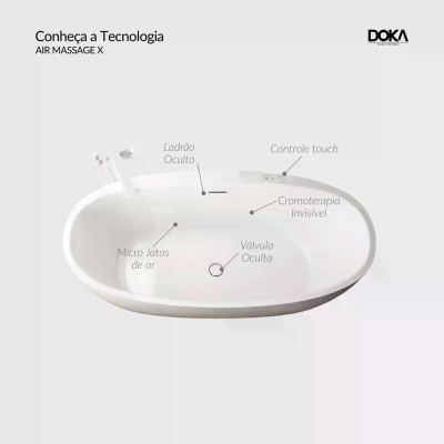 Banheira Geneve X - Matt White (Fosco)