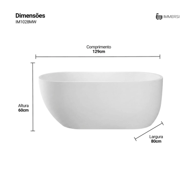 Banheira Maragogi Matt White