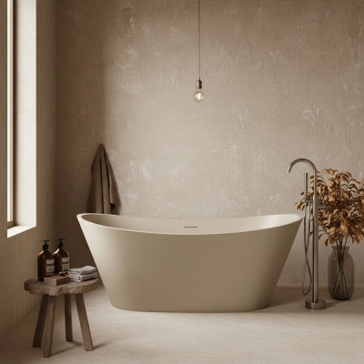 Banheira Porto Belo Tan White (Fosca Colorida)