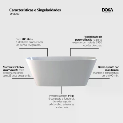 Banheira Vetralla - Standard White (Polido)