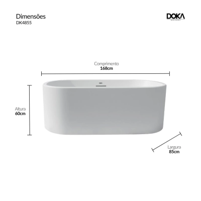 Banheira Viena X - Glossy White (brilhante)