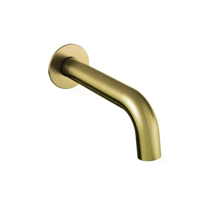 Bica de Parede para Banheira Loop - Brushed Gold