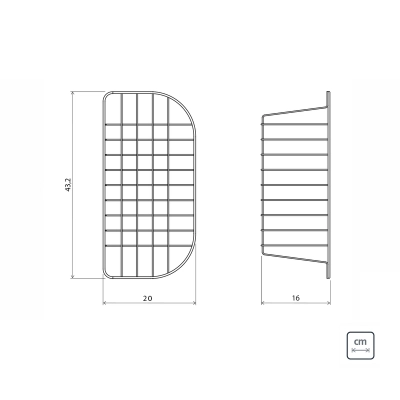 Cesto Aramado para Cubas de Sobrepor e Undermount Morgana 60 FX Tramontina em Aço Inox