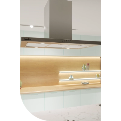 COIFA INVITA INOX PAREDE 90 CM 220 V