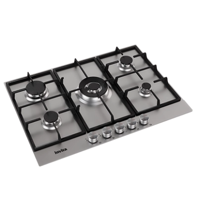 COOKTOP INVITA A GÁS INOX 70 CM BIVOLT