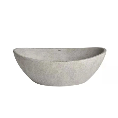 Cuba de Apoio Duplo Arco GeoStone - Moss Grey Terrazzo