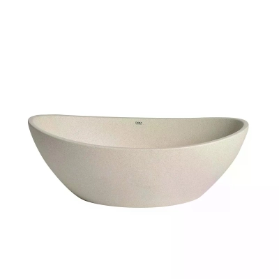 Cuba de Apoio Duplo Arco GeoStone - Off White Terrazzo