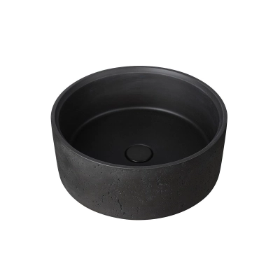 Cuba de Apoio Moon GeoStone - Black Terrazzo