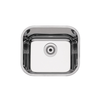 Cuba de embutir Tramontina Lavínia Plus 40 BL em Aço Inox Alto Brilho 40x34 cm com válvula de 3 1/2"