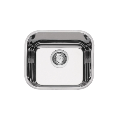 Cuba de embutir Tramontina Lavínia Plus 40 BL em Aço Inox Alto Brilho 40x34 cm com válvula de 4 1/2"