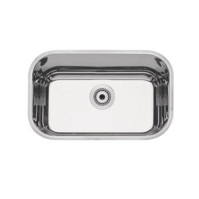 Cuba de embutir Tramontina Lavínia Plus 47 BL em Aço Inox Alto Brilho 47x30 cm com válvula de 3 1/2"