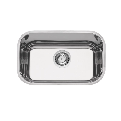 Cuba de embutir Tramontina Lavínia Plus 47 BL em Aço Inox Alto Brilho 47x30 cm com válvula de 4 1/2"