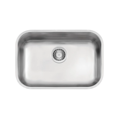 Cuba de embutir Tramontina Lavínia Plus 47 BL em Aço Inox Escovado 47x30 cm com válvula de 4 1/2"