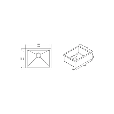 CUBA PRIMACCORE FARM SINK 500 PVD GREY