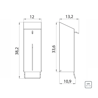 Dispenser de Álcool Gel e Sabão Líquido 1 litro Tramontina em Aço Inox com Acabamento Acetinado