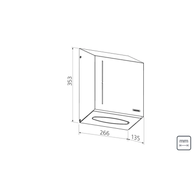 Dispenser para Papel Toalha Tramontina em Aço Inox com Acabamento Acetinado