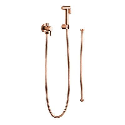 Ducha Higiênica com Derivação - Brushed Rose Gold