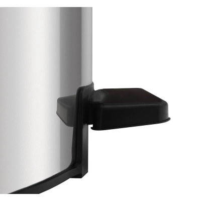 Lixeira com Pedal Tramontina Loop em Aço Inox com Acabamento Polido e Balde Interno 12 L