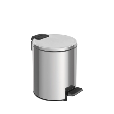 Lixeira com Pedal Tramontina Loop em Aço Inox com Acabamento Polido e Balde Interno 3 L
