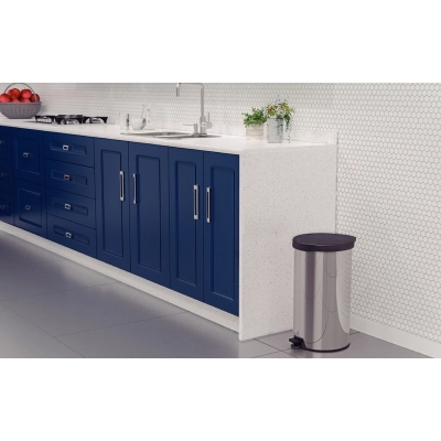 Lixeira com Pedal Tramontina New em Aço Inox com Acabamento Polido 20 L