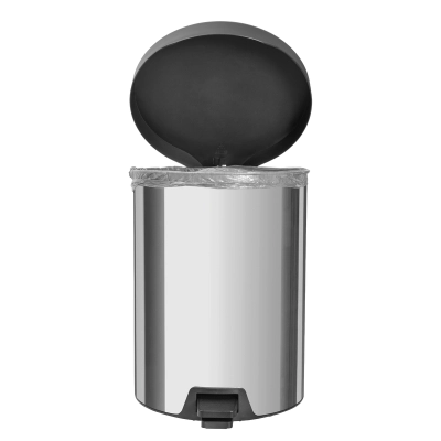 Lixeira com Pedal Tramontina New em Aço Inox com Acabamento Polido 5 L