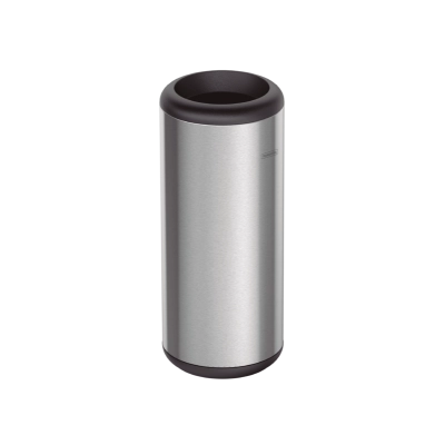 Lixeira Inox Tramontina Portofino com Acabamento Acetinado e Aro e Base em Polipropileno 15 L