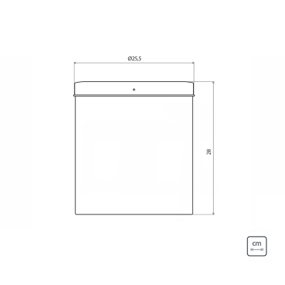Lixeira Inox Tramontina Swing com Acabamento Acetinado e Tampa Basculante 12 L