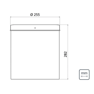 Lixeira Inox Tramontina Swing com Acabamento Acetinado e Tampa Basculante 12 L