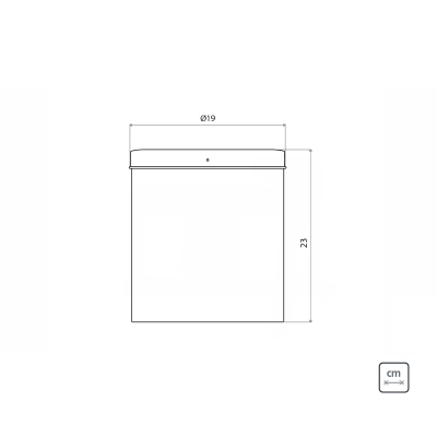 Lixeira Inox Tramontina Swing com Acabamento Acetinado e Tampa Basculante 5 L