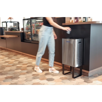 Lixeira Tramontina Sassari 45 L em Aço Inox