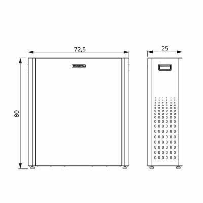 Lixeira Tramontina Sassari Plus em Aço Inox com Acabamento Acetinado 65 + 65 L