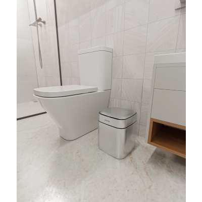 Lixeira Tramontina Sense Square Automática com Sensor em Aço Inox com Acabamento Acetinado 8 L