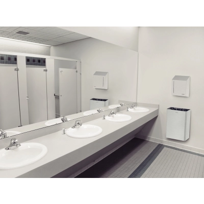 Lixeira Tramontina Wall 30 L em Aço Inox