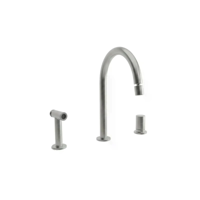 Monocomando de Cozinha com Bica Direcionável e Ducha Manual Modu - GunMetal